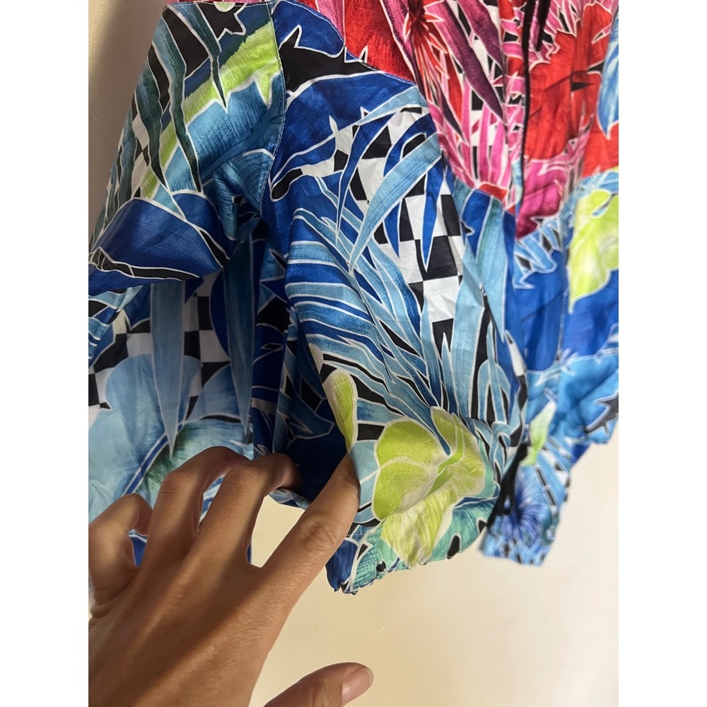 Nike Womens Windrunner Jacket Floral Tropical Print Cropped Windbreaker Multi M - Picture 7 of 9